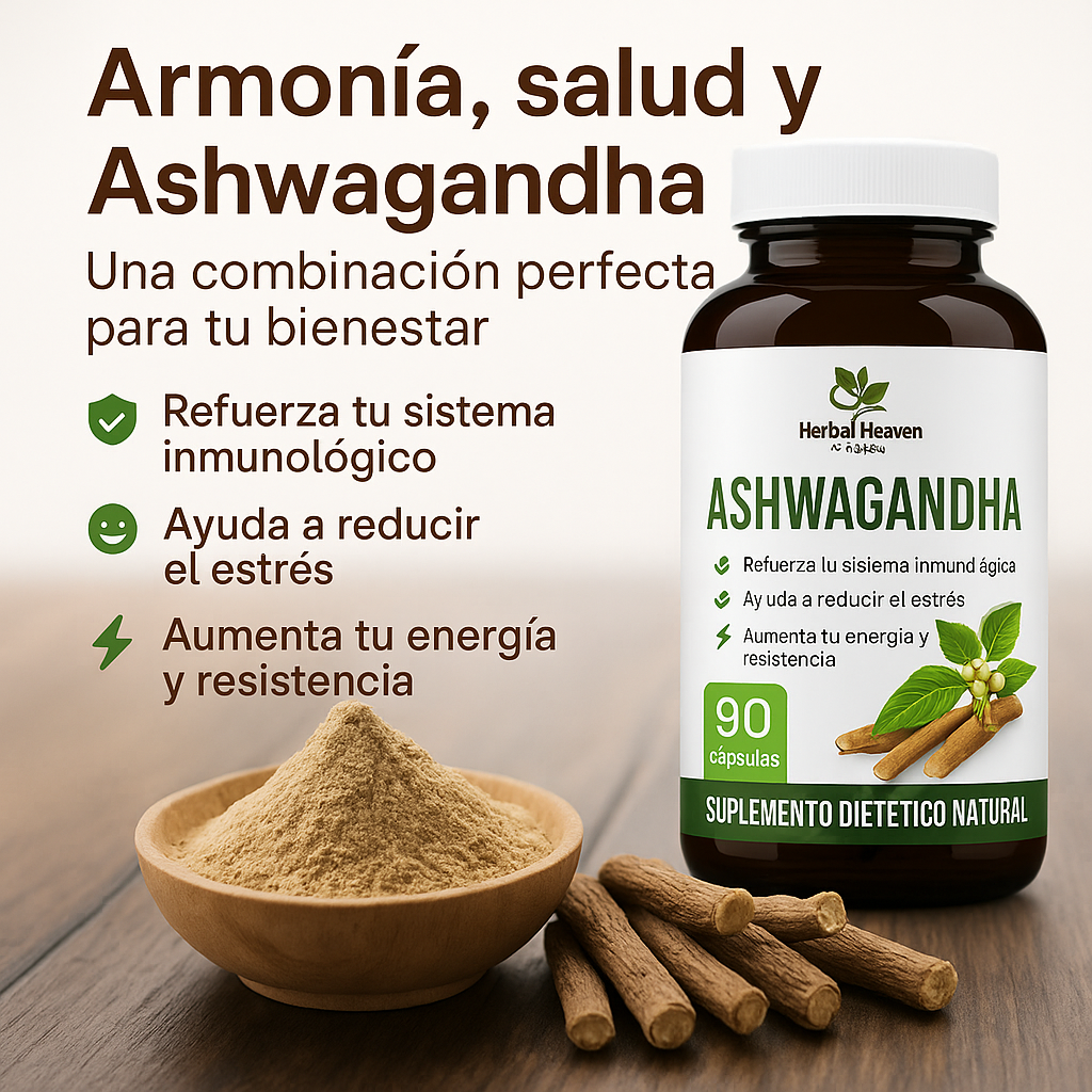 Ashwagandha™ + Magnesio 1000mg - 60 Cápsulas